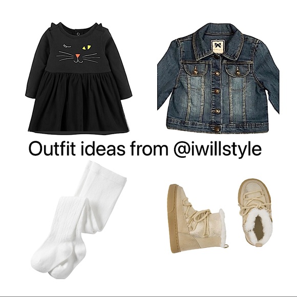 🎉HP🎉Carter’s Black Cat Long Sleeve tutu dress - Picture 5 of 7